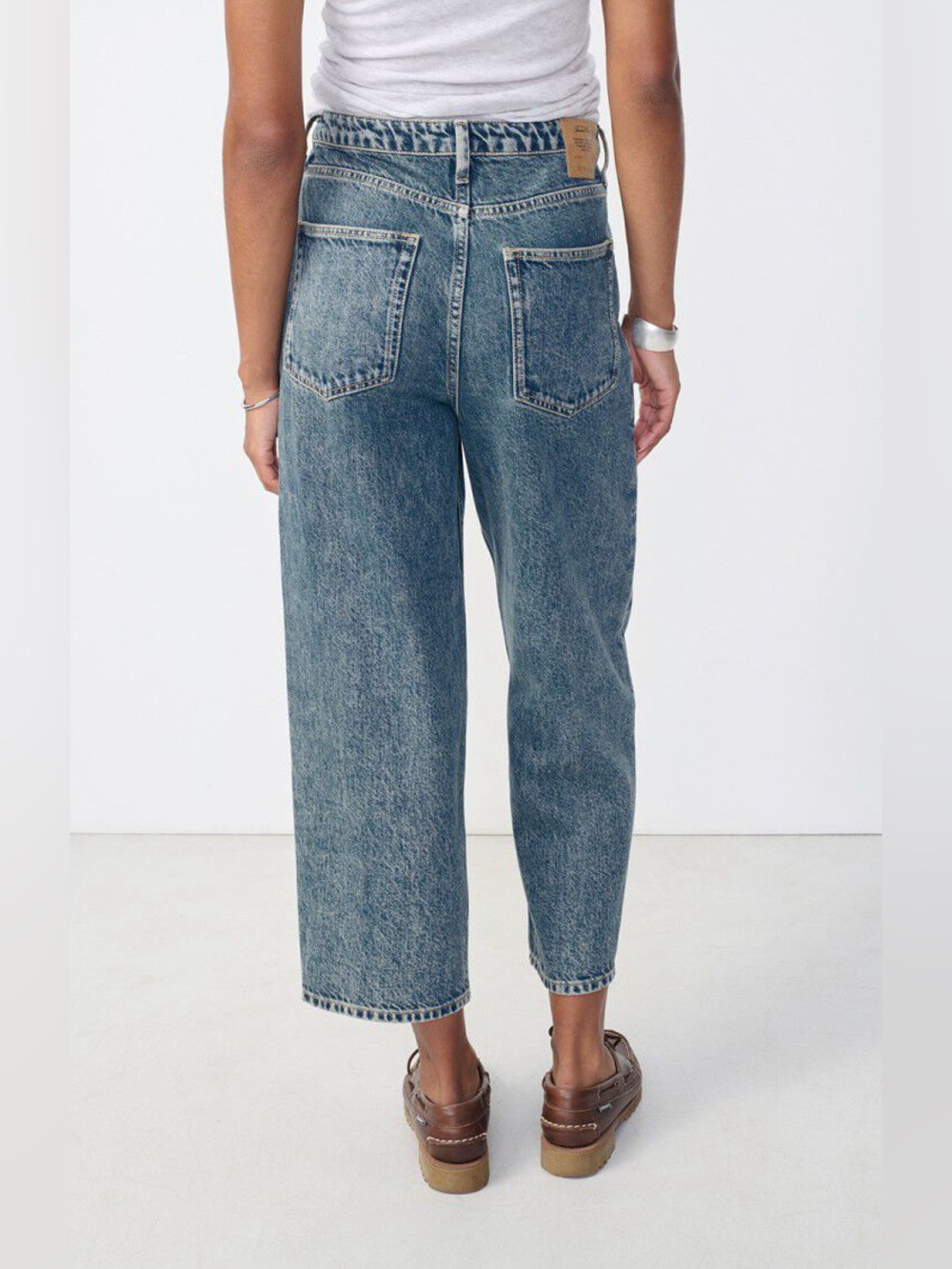 American Vintage Driot Boyfriend Medium Wash Jeans - Picture 3 of 10